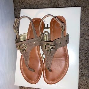 G by Guess Gold Sandals